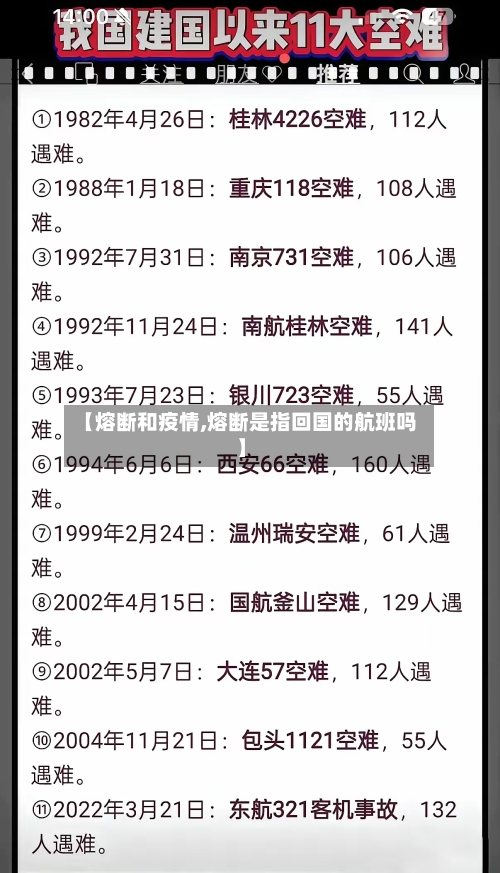 【熔断和疫情,熔断是指回国的航班吗】-第1张图片