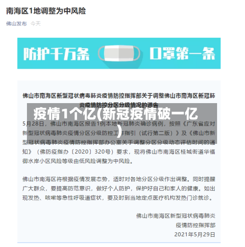 疫情1个亿(新冠疫情破一亿)-第1张图片