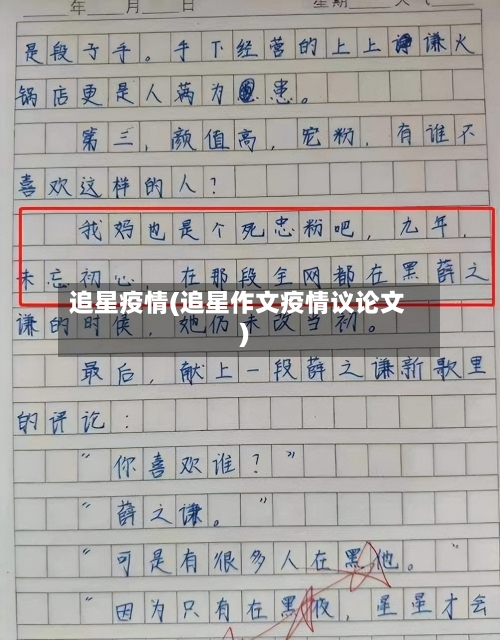 追星疫情(追星作文疫情议论文)-第3张图片