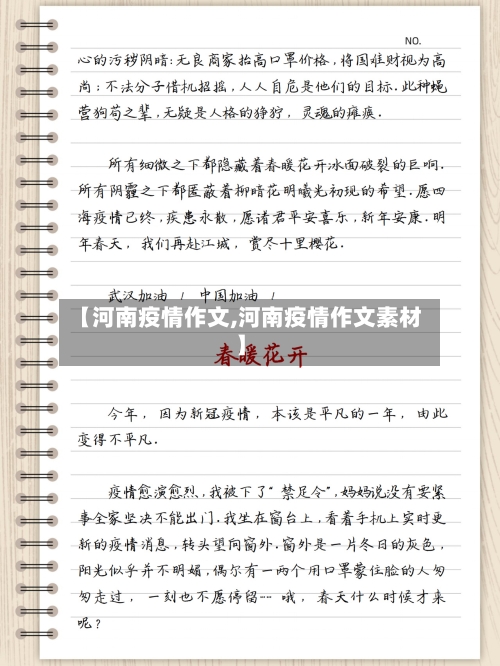 【河南疫情作文,河南疫情作文素材】-第3张图片