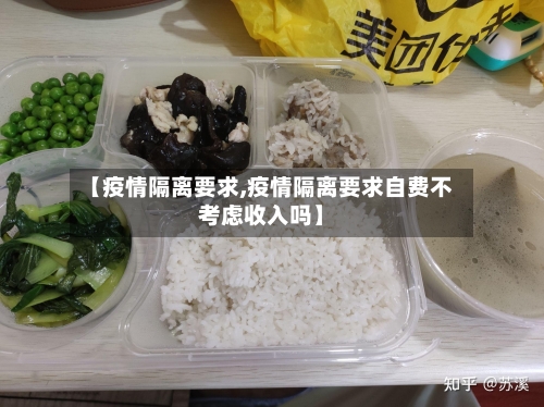 【疫情隔离要求,疫情隔离要求自费不考虑收入吗】-第2张图片
