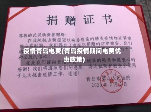 疫情青岛电费(青岛疫情期间电费优惠政策)-第2张图片