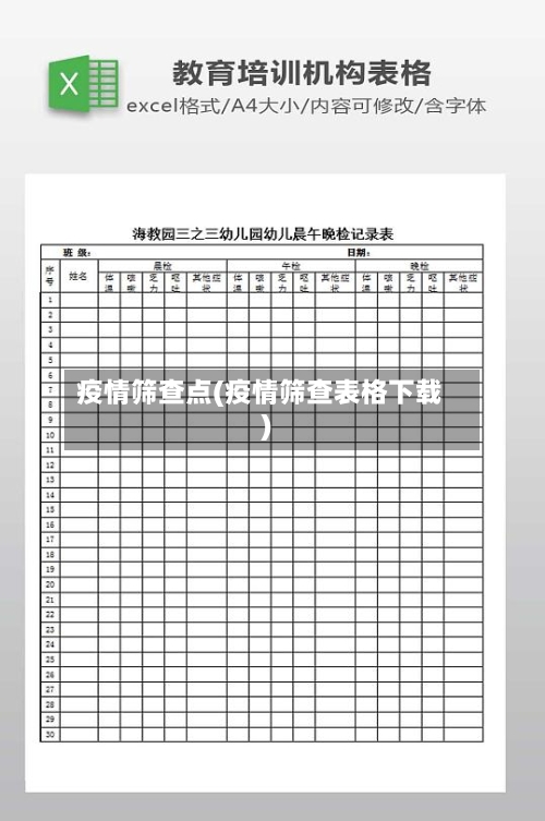 疫情筛查点(疫情筛查表格下载)-第1张图片