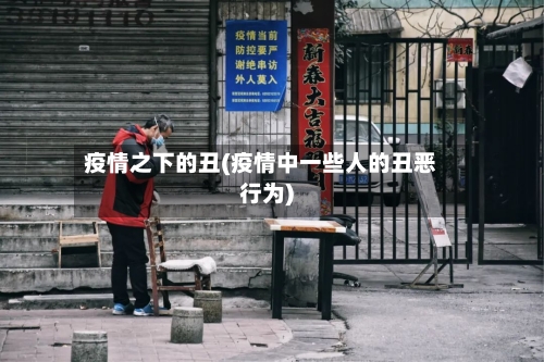 疫情之下的丑(疫情中一些人的丑恶行为)-第2张图片