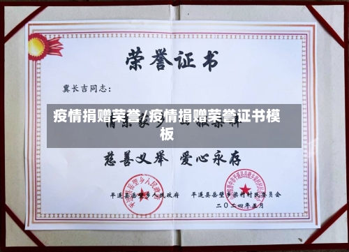 疫情捐赠荣誉/疫情捐赠荣誉证书模板-第1张图片