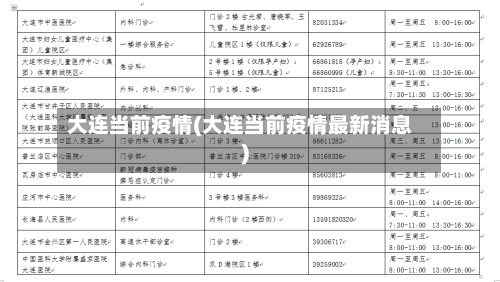 大连当前疫情(大连当前疫情最新消息)-第2张图片