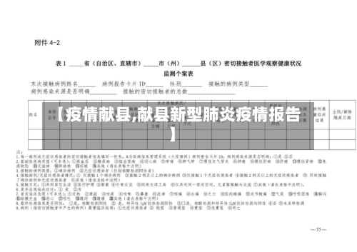 【疫情献县,献县新型肺炎疫情报告】-第1张图片
