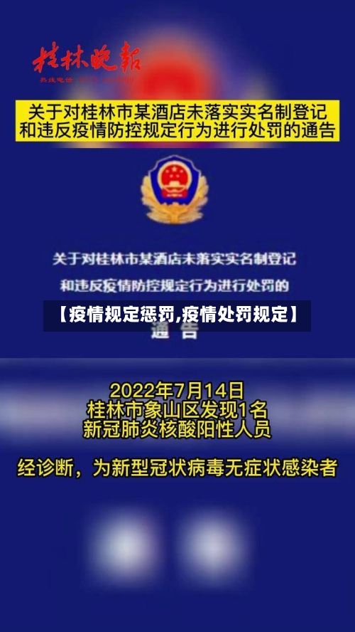 【疫情规定惩罚,疫情处罚规定】-第1张图片