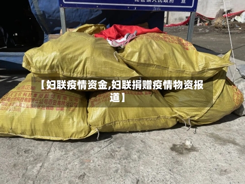 【妇联疫情资金,妇联捐赠疫情物资报道】-第3张图片