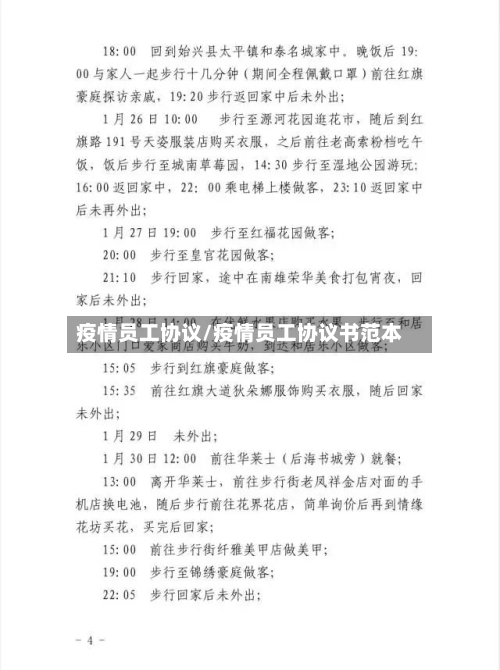 疫情员工协议/疫情员工协议书范本-第1张图片