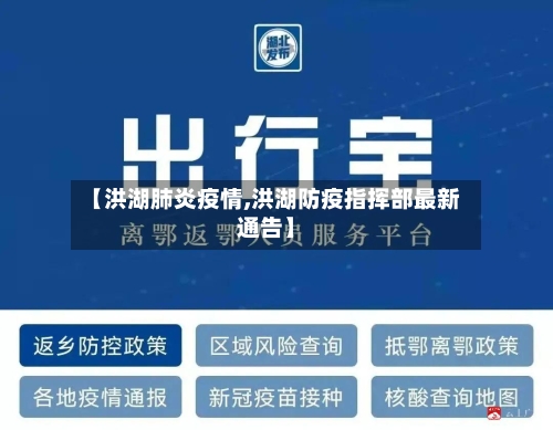 【洪湖肺炎疫情,洪湖防疫指挥部最新通告】-第2张图片