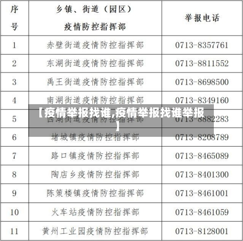 【疫情举报找谁,疫情举报找谁举报】-第2张图片