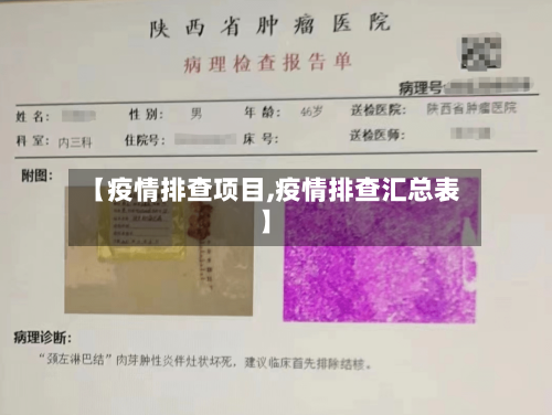 【疫情排查项目,疫情排查汇总表】-第1张图片